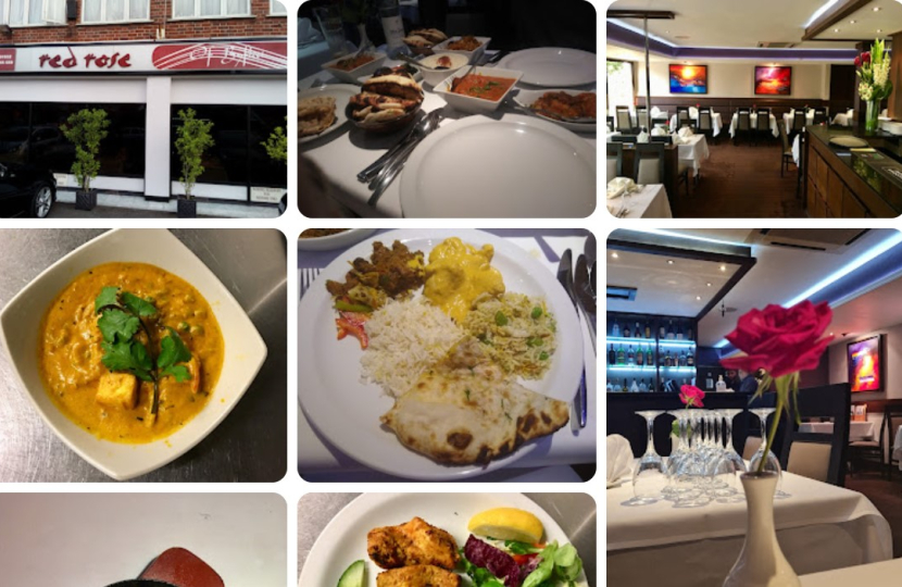 Red Rose Byfleet - tasty Indian food