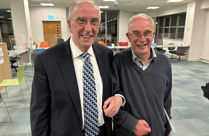 Colin McFarlane and John O'Reilly were elected to Elmbridge Borough Council