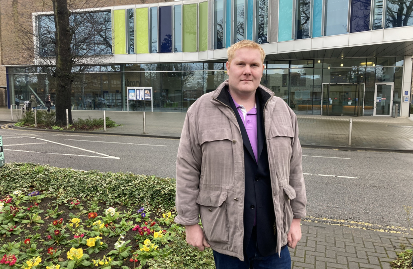 Jonathan at the Civic Centre