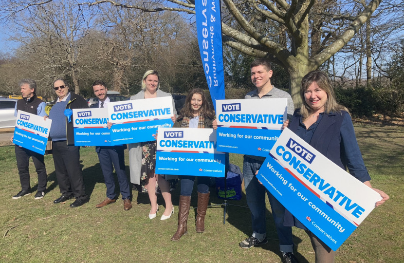 Our campaign launch at Memorial Fields