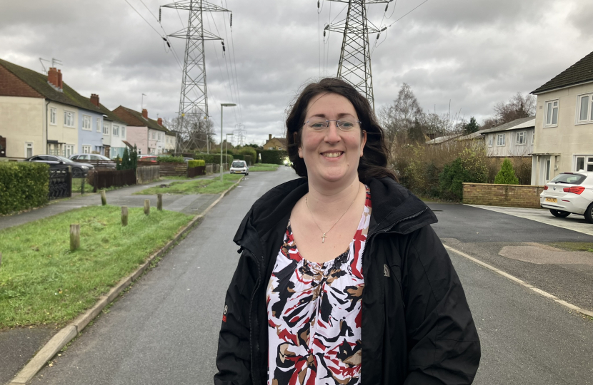 Cllr Jacqui Gracey in a part of her ward that will be regenerated