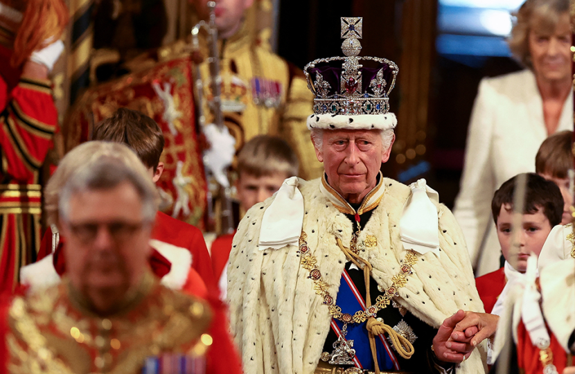 HM King Charles in Parliament