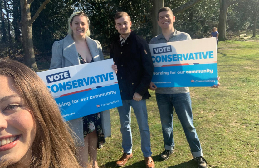 Our campaign launch at Memorial Fields