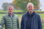 County Councillors Mark Sugden and David Lewis at the Green Belt at Cobham / Oxshott which is once again under threat 