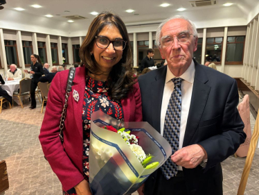 Suella Braverman with RWCA Chairman Cllr Colin McFarlane