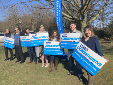 Our campaign launch at Memorial Fields